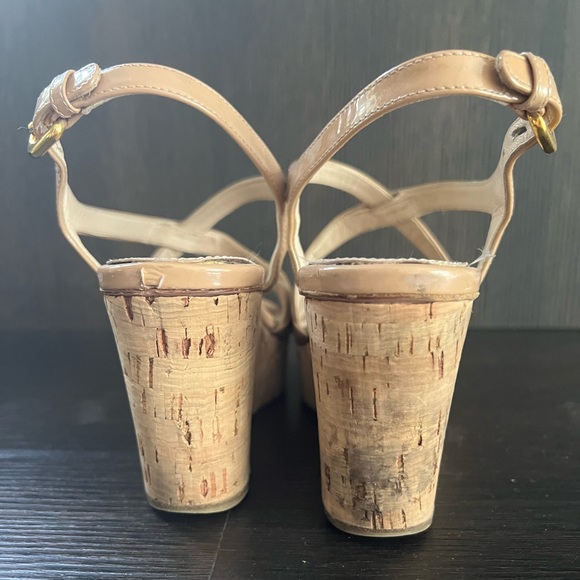 Prada Neutral Cork Wedge sandals - Picture 3 of 3